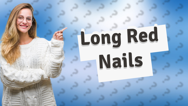 Long Red Nails