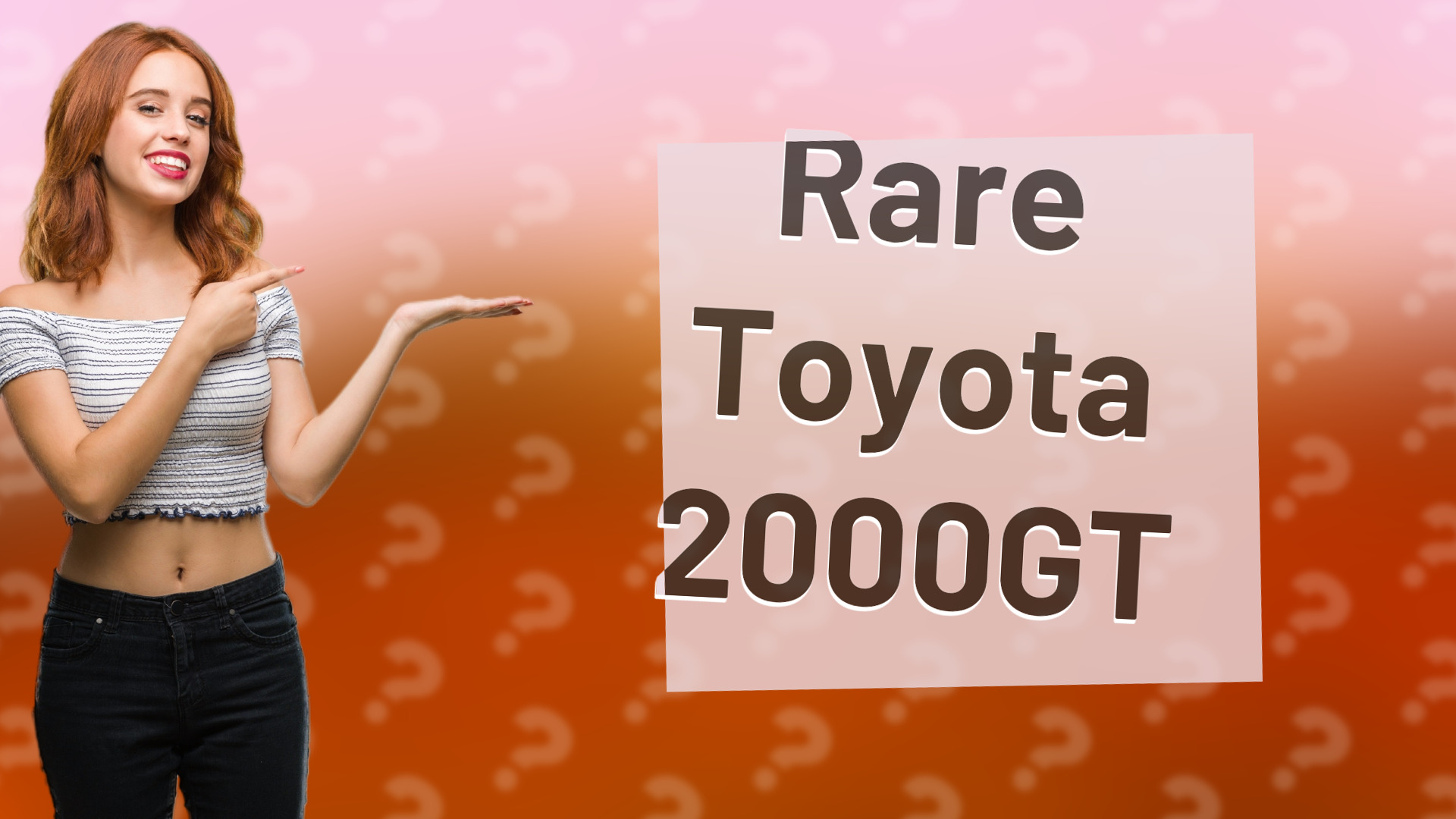Rare Toyota 2000GT