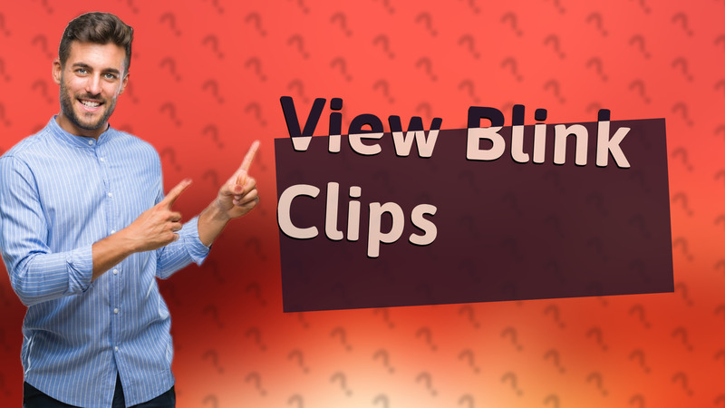 View Blink Clips