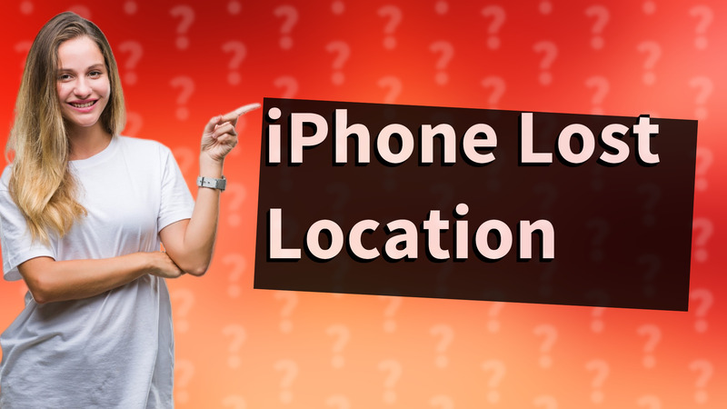 iPhone Lost Location
