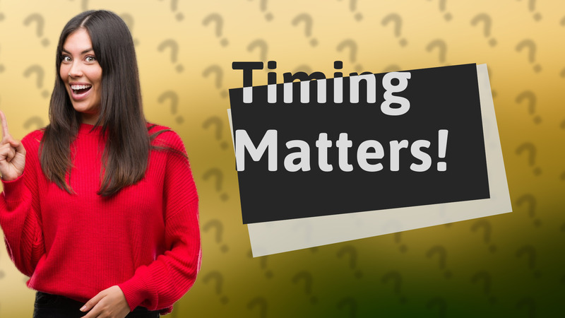 Timing Matters!