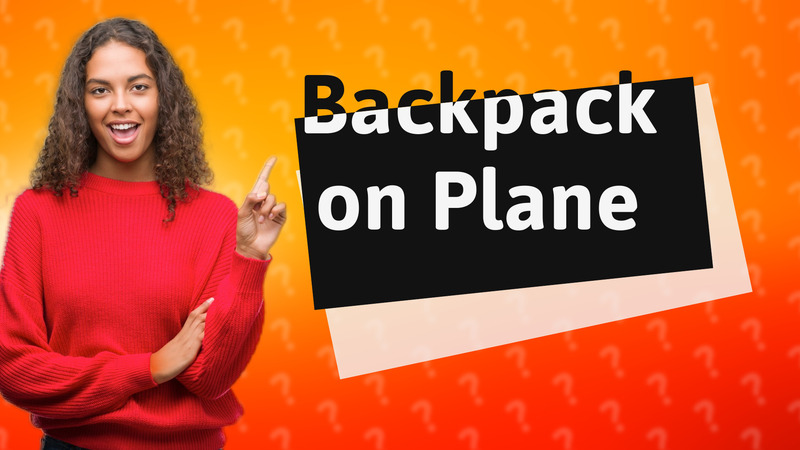Backpack on Plane