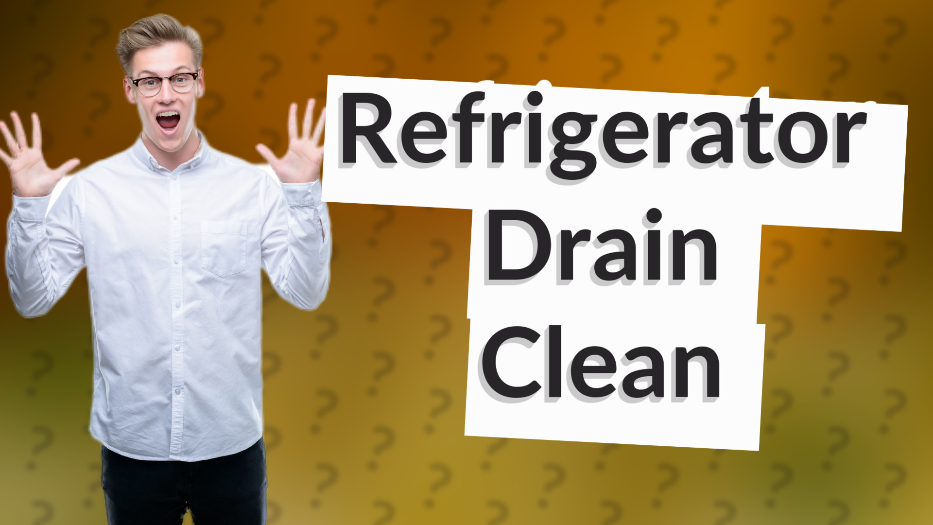 Refrigerator Drain Clean