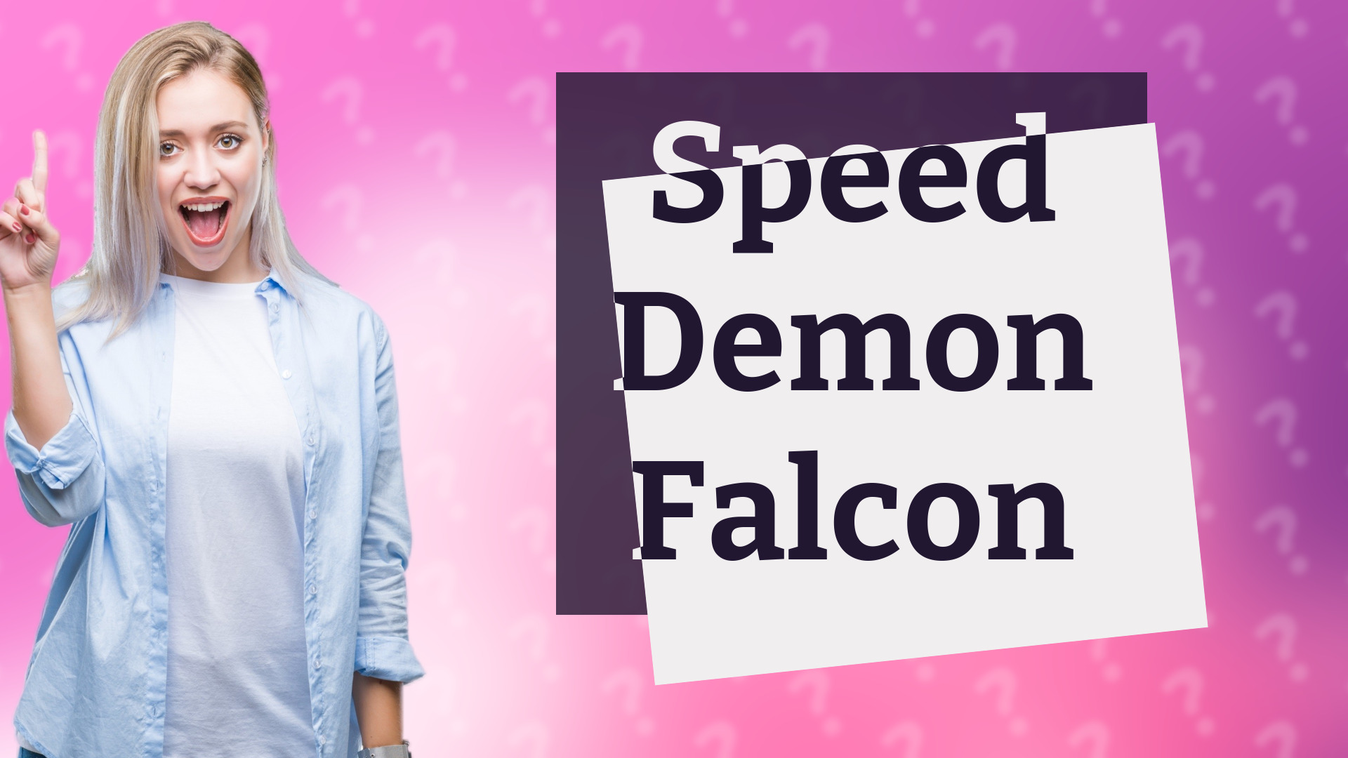 Speed Demon Falcon