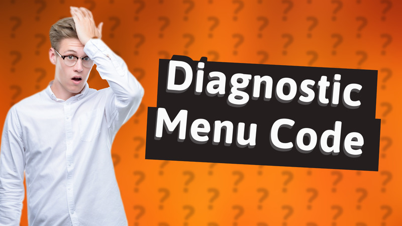 Diagnostic Menu Code