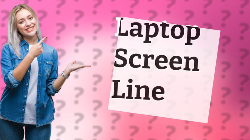 Laptop Screen Line
