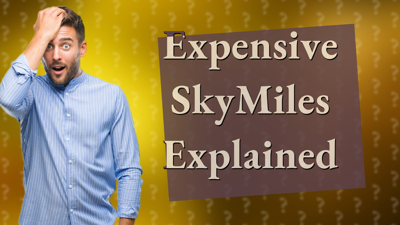 Expensive SkyMiles Explained