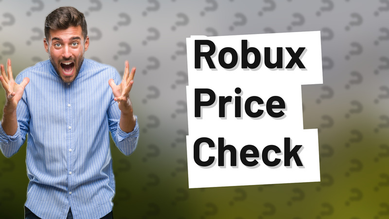 Robux Price Check
