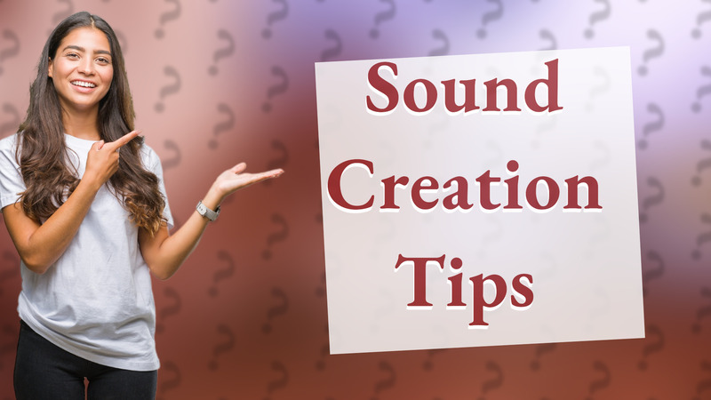 Sound Creation Tips
