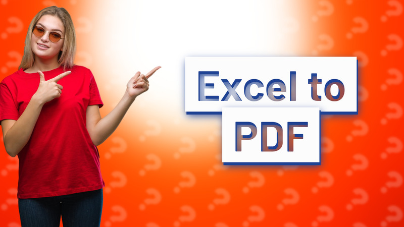 Excel to PDF