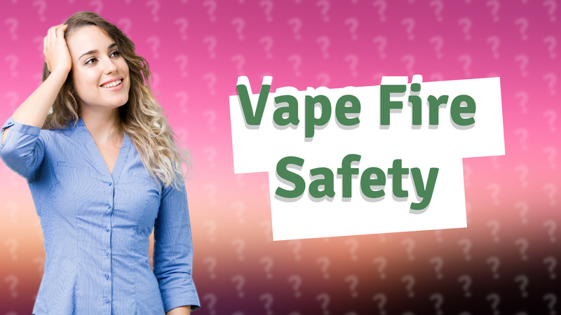 Vape Fire Safety