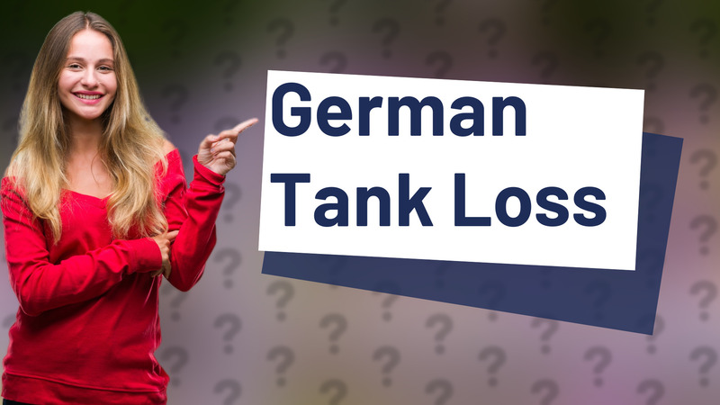 German Tank Loss