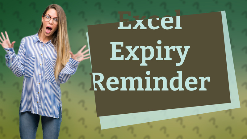 Excel Expiry Reminder
