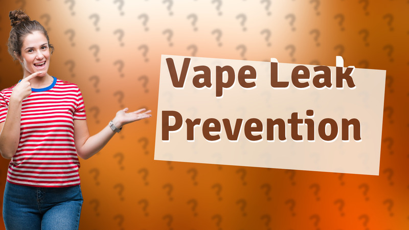 Vape Leak Prevention
