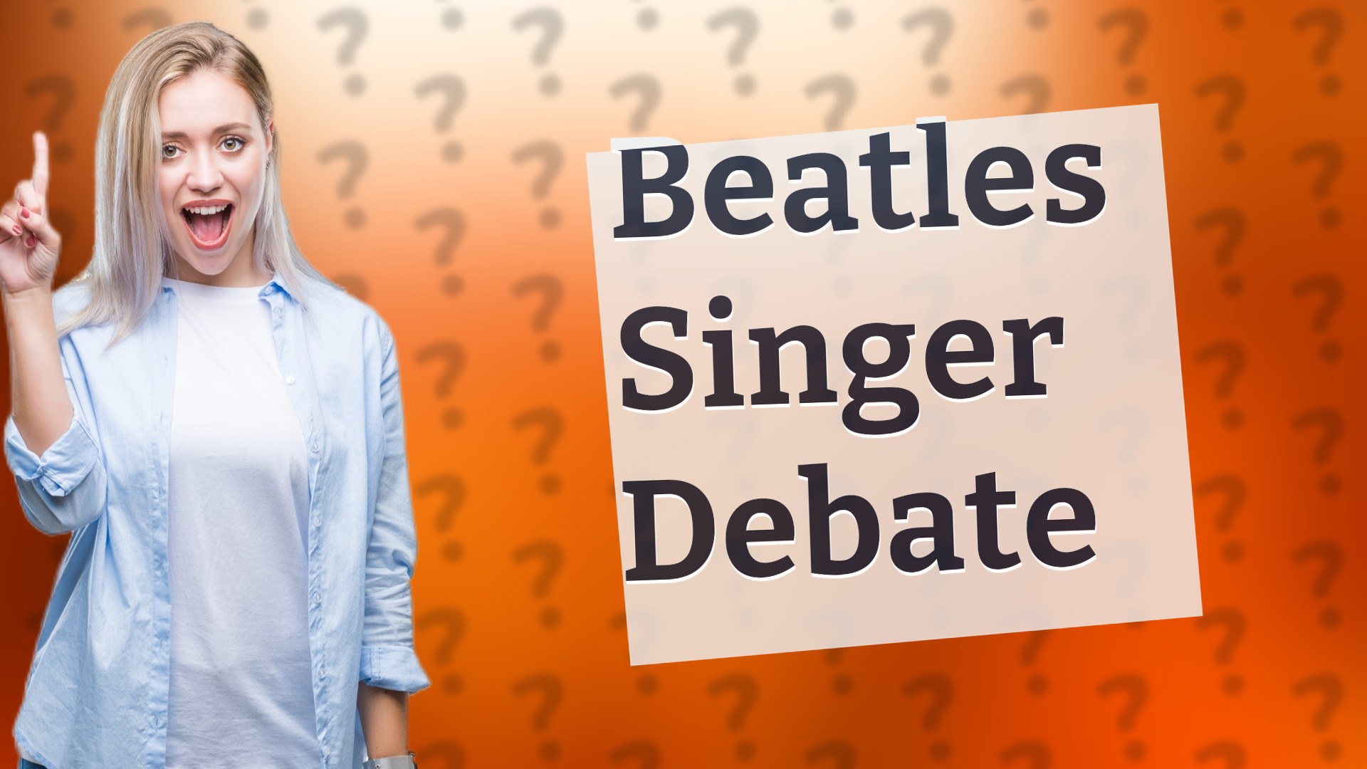 Beatles Singer Debate
