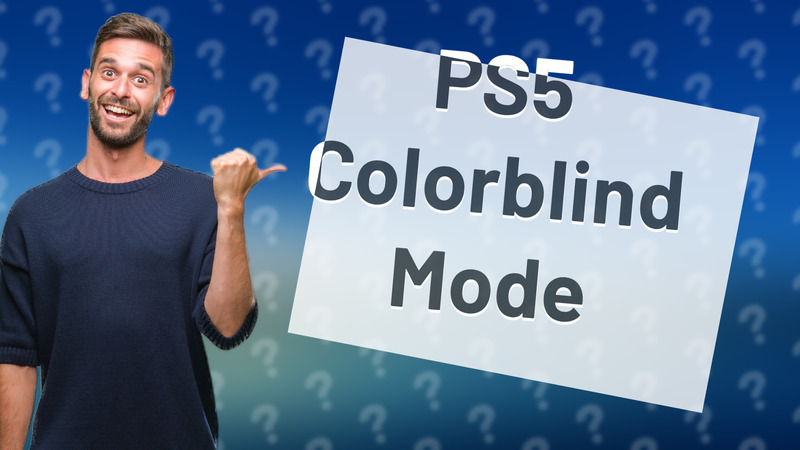 PS5 Colorblind Mode