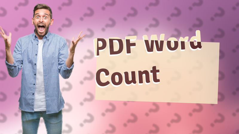 PDF Word Count