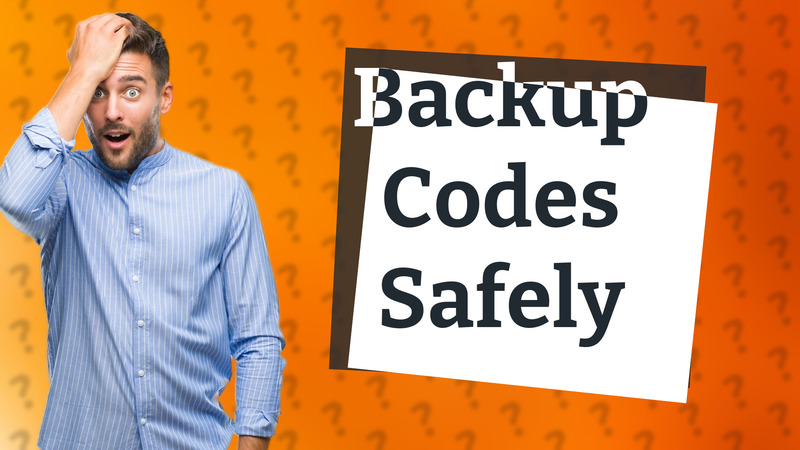 Backup Codes Safely