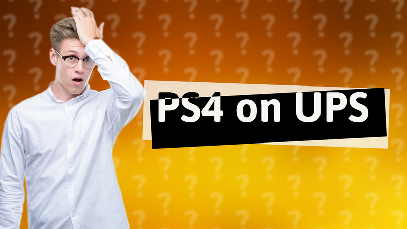 PS4 on UPS