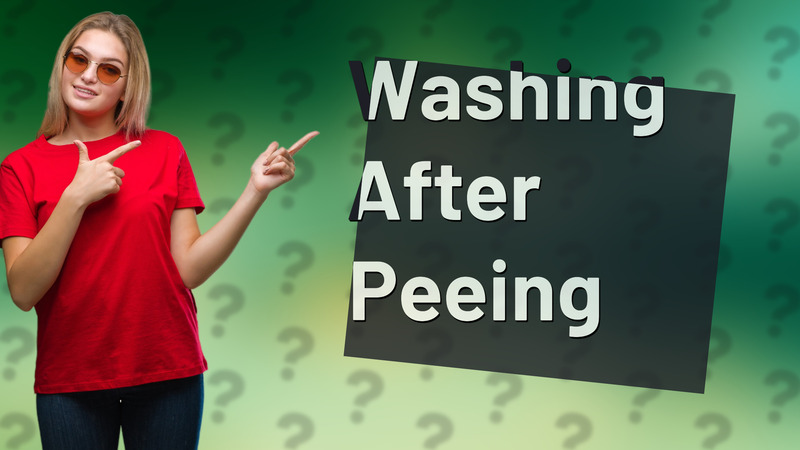Washing After Peeing