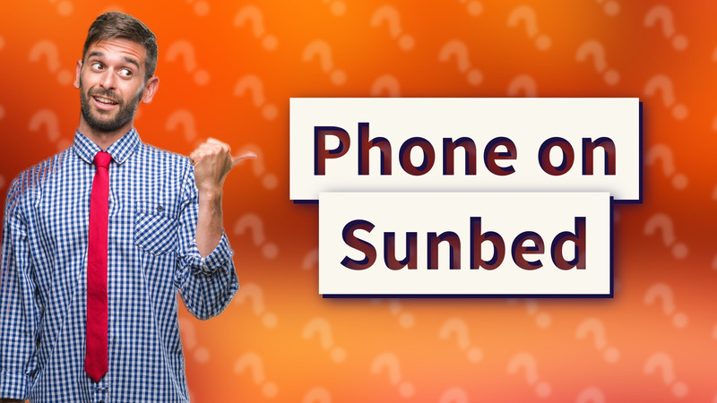 Phone on Sunbed