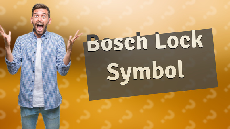 Bosch Lock Symbol