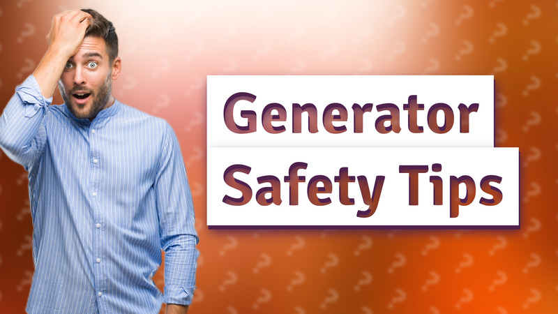 Generator Safety Tips