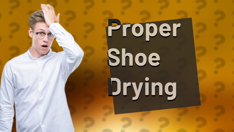 Proper Shoe Drying