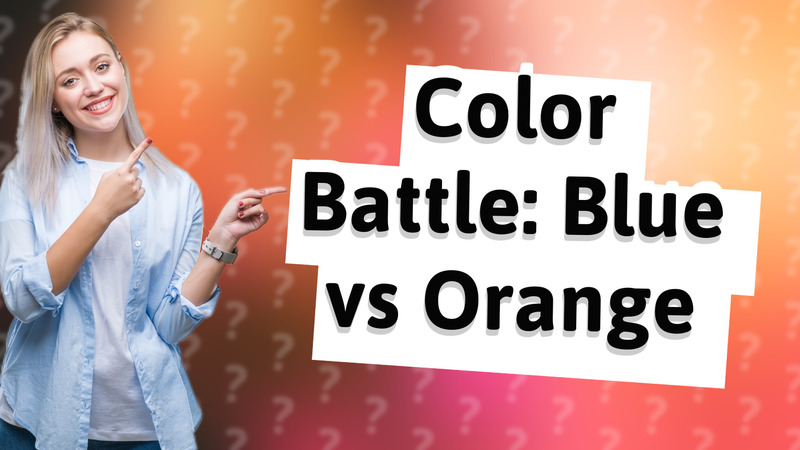 Color Battle: Blue vs Orange