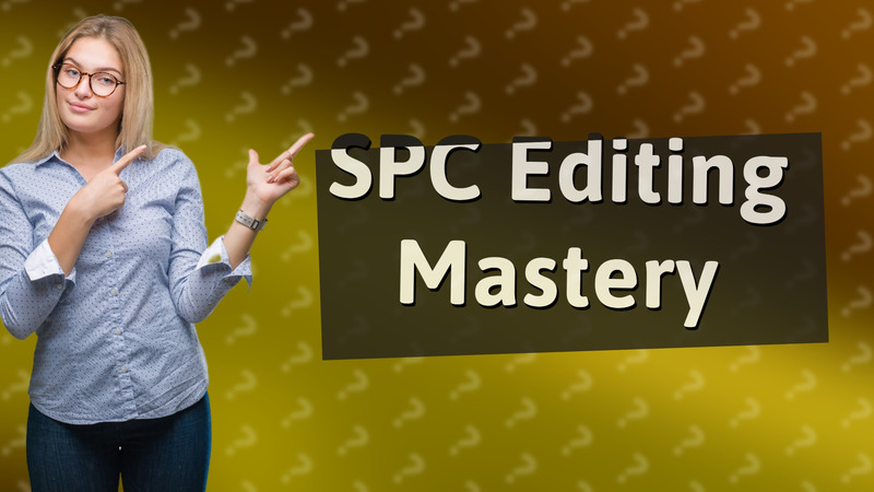 SPC Editing Mastery
