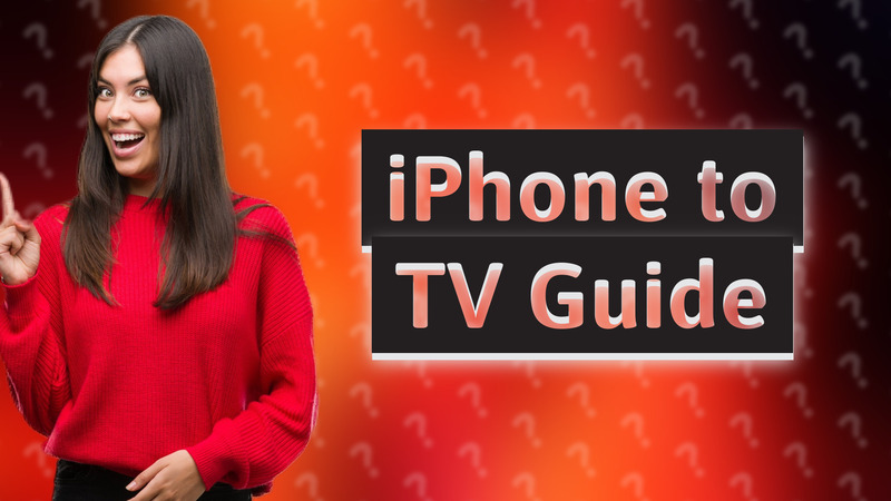 iPhone to TV Guide
