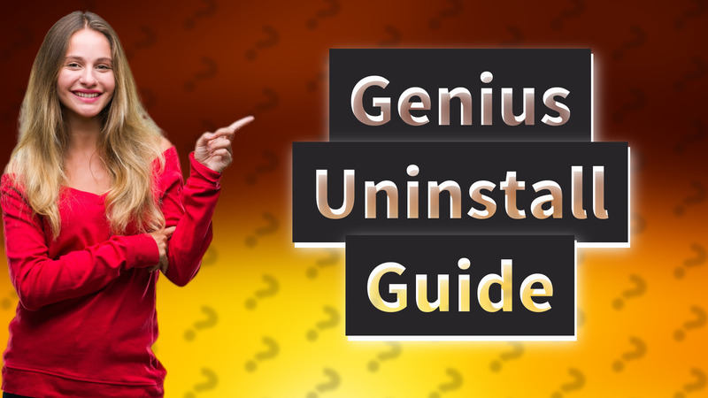 Genius Uninstall Guide