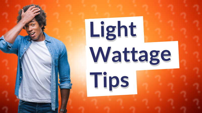 Light Wattage Tips