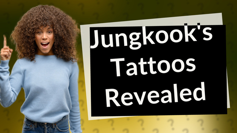 Jungkook's Tattoos Revealed