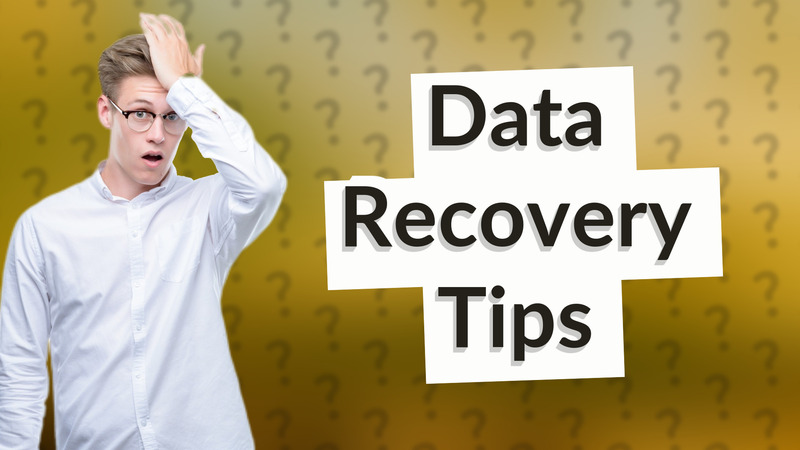 Data Recovery Tips