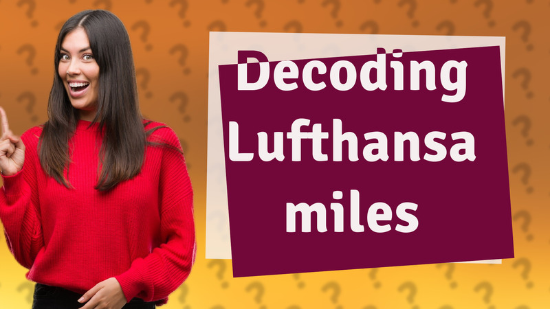 Decoding Lufthansa miles