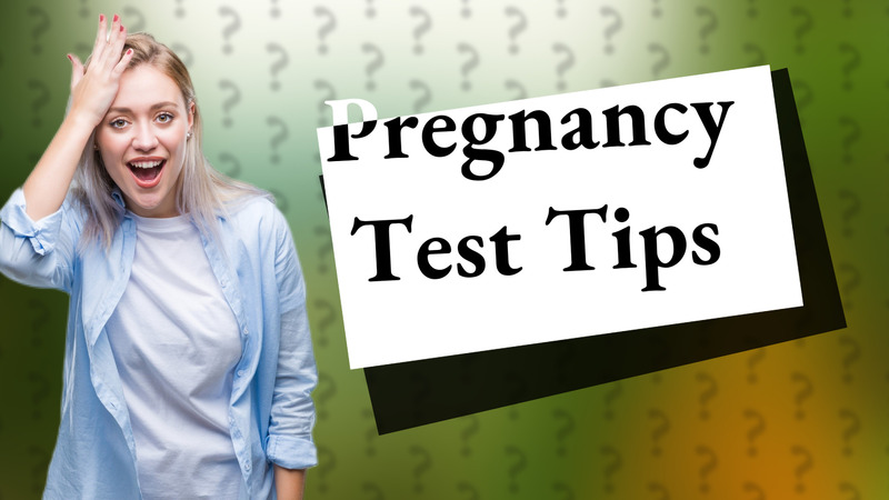 Pregnancy Test Tips