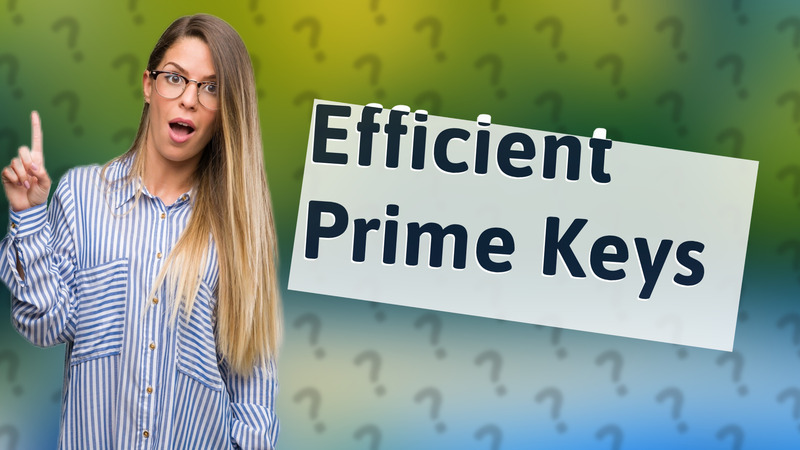 Efficient Prime Keys