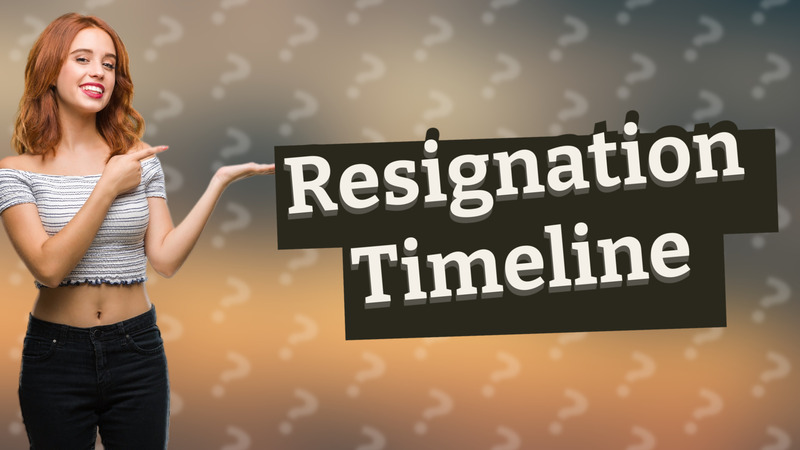 Resignation Timeline