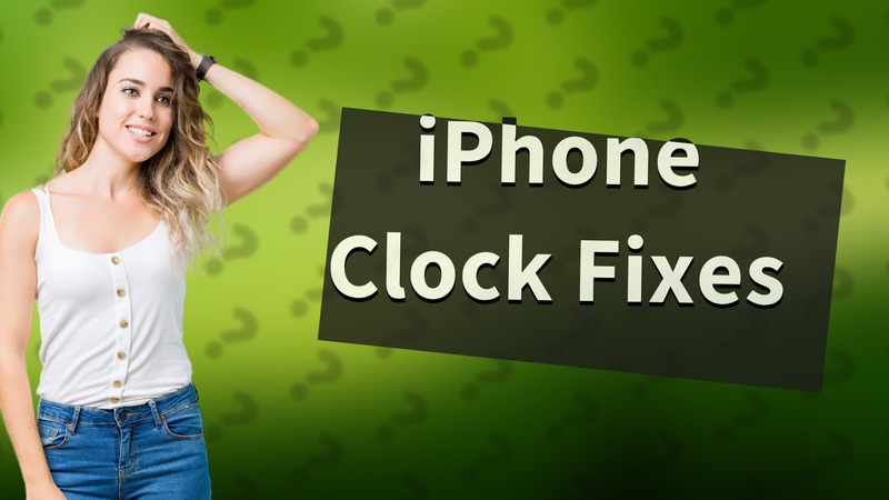 iPhone Clock Fixes