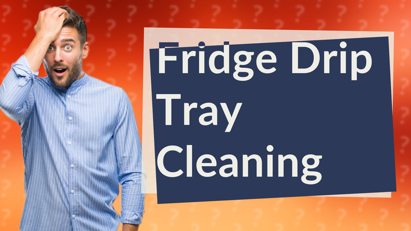 Fridge Drip Tray Cleaning