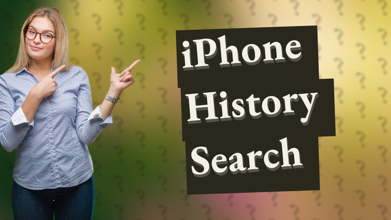 iPhone History Search