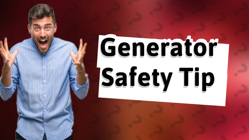 Generator Safety Tip