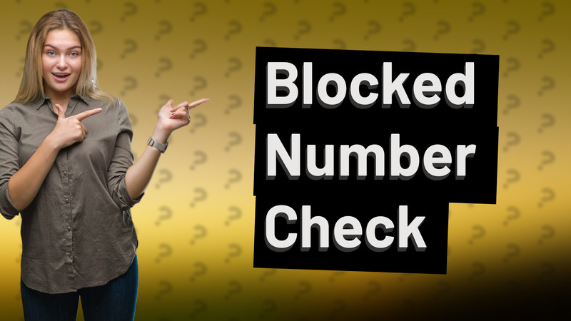 Blocked Number Check