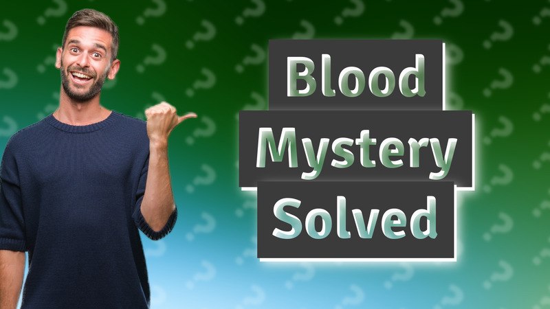 Blood Mystery Solved