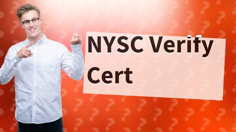NYSC Verify Cert