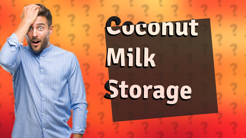 Coconut Milk Storage
