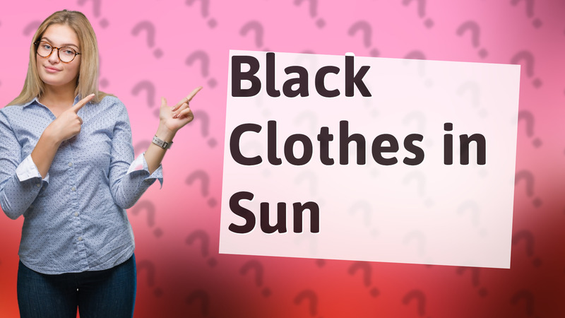 Black Clothes in Sun