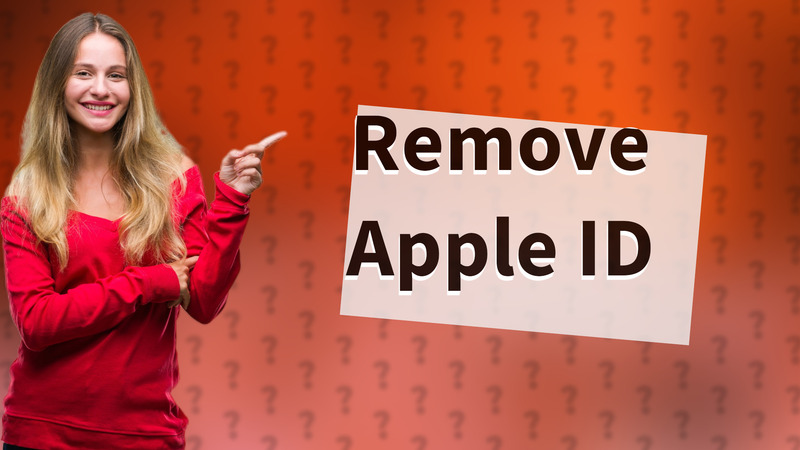 Remove Apple ID
