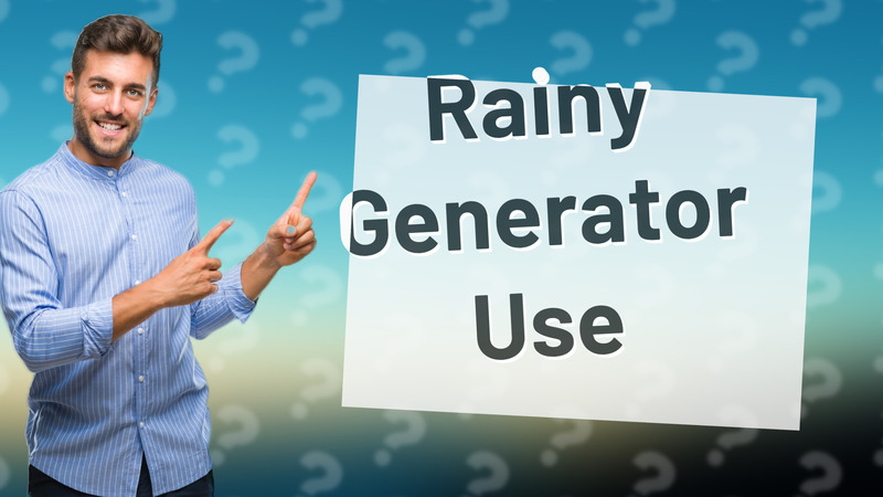 Rainy Generator Use